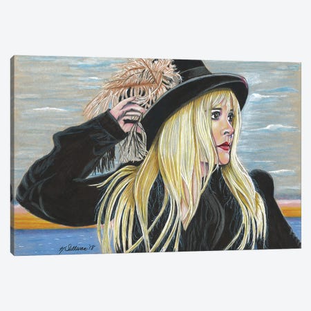 Stevie Nicks Canvas Print #KYS36} by Kathy Sullivan Canvas Artwork