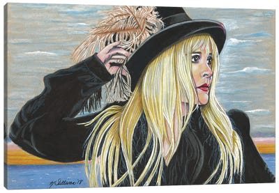Stevie Nicks Canvas Art Print - Self-Taught Women Artists