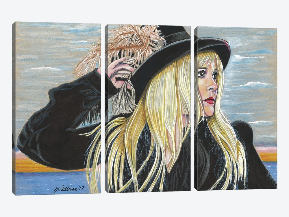 Stevie Nicks by Kathy Sullivan 3-piece Canvas Art Print