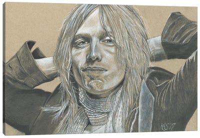 Tom Petty Canvas Art Print - Kathy Sullivan