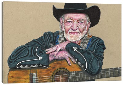Willie Nelson Canvas Art Print - Willie Nelson