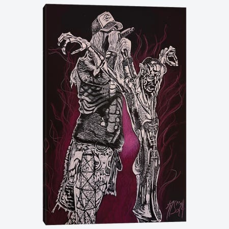 Rob Zombie Canvas Print #KYS50} by Kathy Sullivan Canvas Print