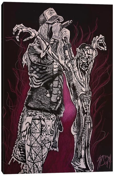 Rob Zombie Canvas Art Print - Celebrity Art
