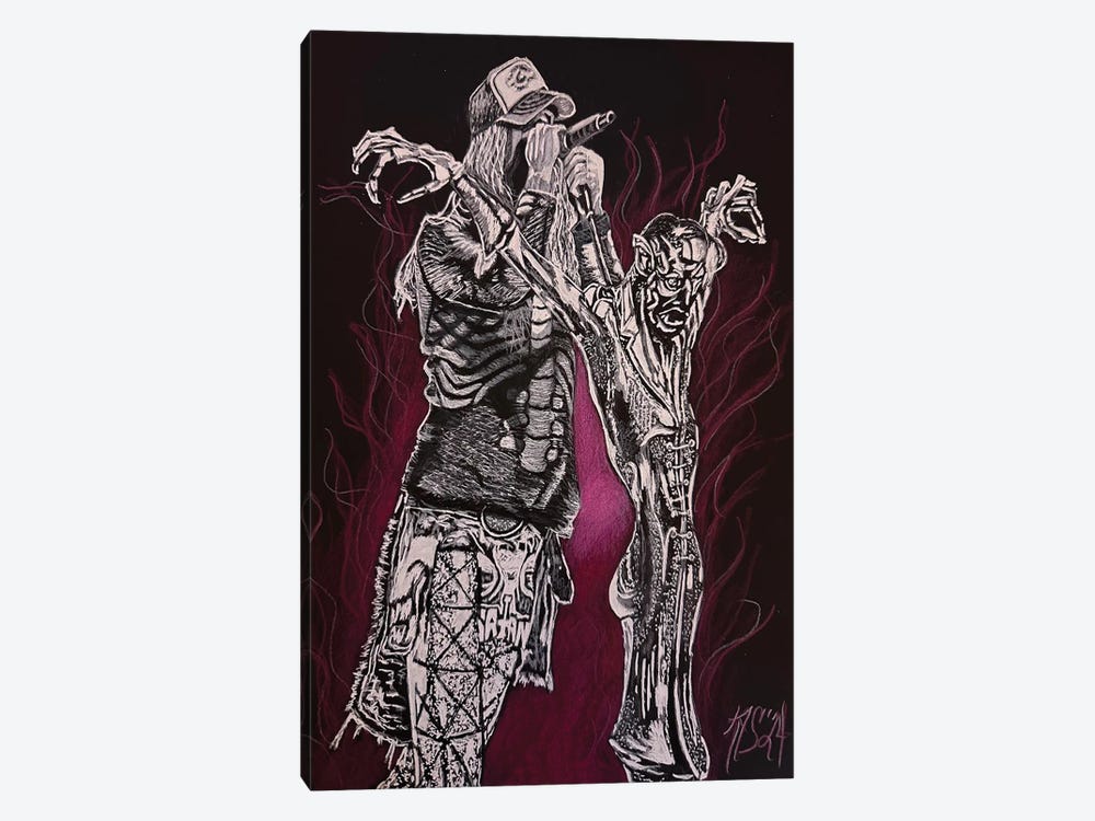 Rob Zombie by Kathy Sullivan 1-piece Canvas Print