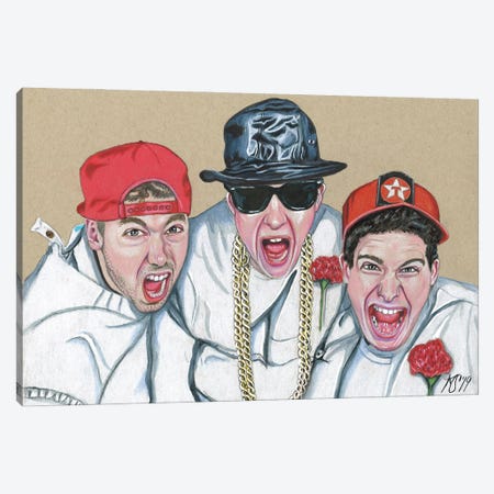 Beastie Boys Canvas Print #KYS5} by Kathy Sullivan Canvas Art