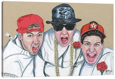 Beastie Boys Canvas Art Print - Kathy Sullivan