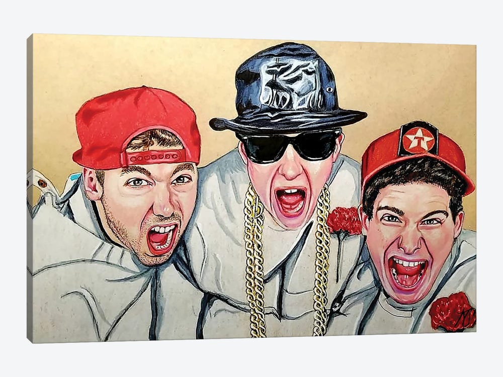The Beastie Boys by Kathy Sullivan 1-piece Canvas Artwork