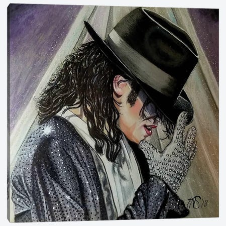 Michael Jackson Canvas Print #KYS67} by Kathy Sullivan Canvas Print