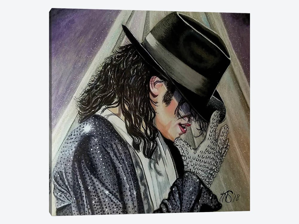 Michael Jackson by Kathy Sullivan 1-piece Canvas Print