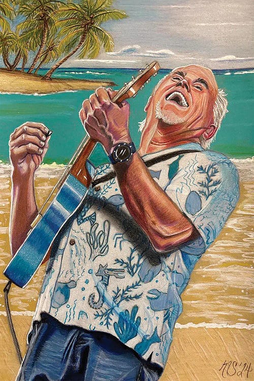 Jimmy Buffett by Kathy Sullivan wall art