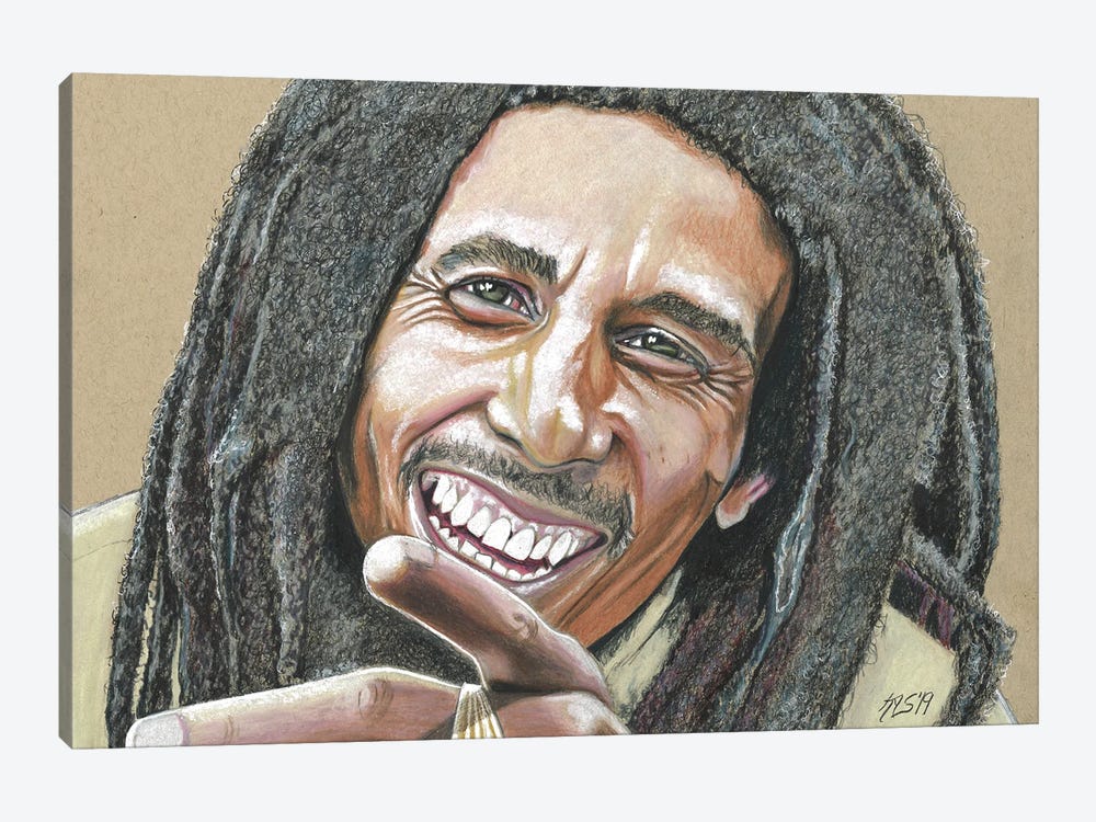 Bob Marley by Kathy Sullivan 1-piece Canvas Wall Art