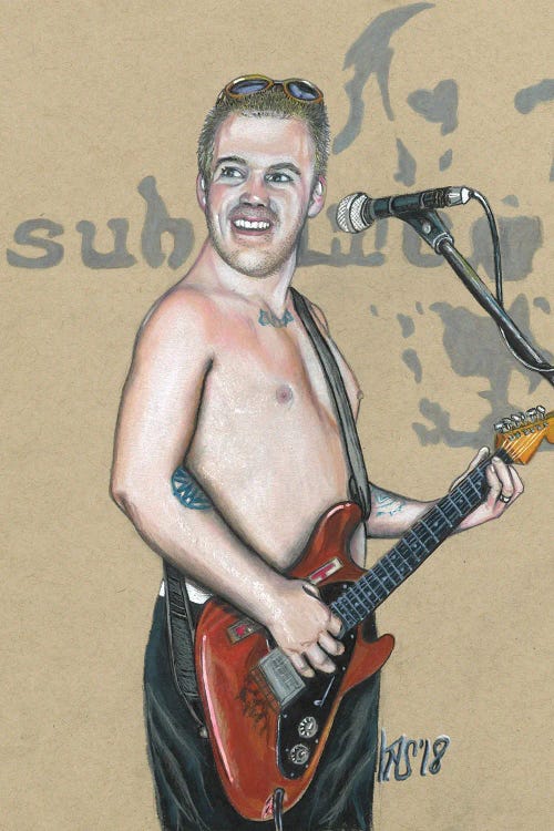 Bradley Nowell by Kathy Sullivan wall art