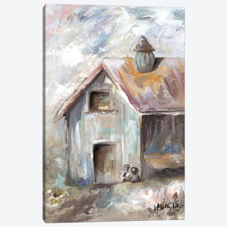 Grandma's Milk Barn Canvas Print #KYT6} by Kelley Talent Canvas Art Print