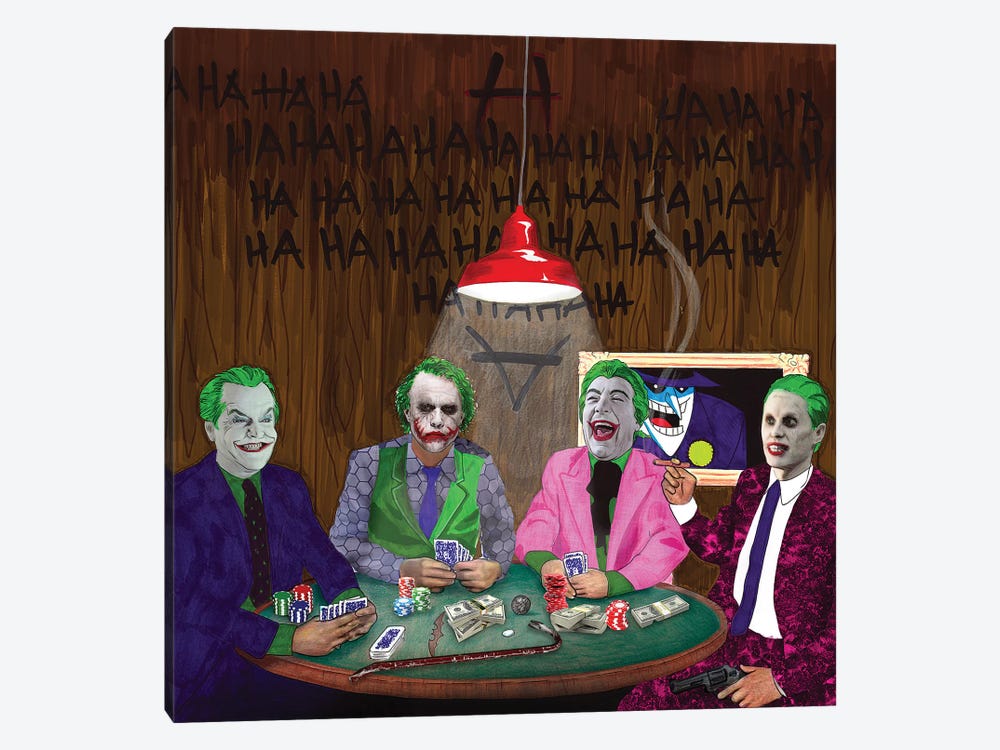 Batman Jokers Wild by Kyle Willis 1-piece Canvas Art