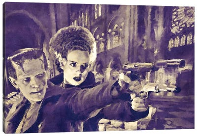 Boondock Franks Canvas Art Print - Frankenstein