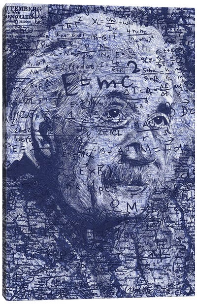 Albert Einstein Canvas Art Print - Kyle Willis