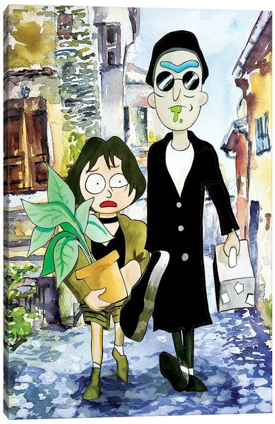 Rick And Morty Leon The Professional Canvas Art Print - Cartoon & Animated TV Show Art