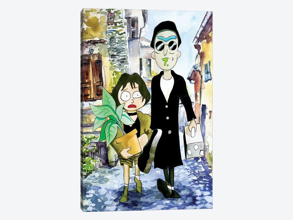 Rick And Morty Leon The Professional by Kyle Willis 1-piece Canvas Artwork