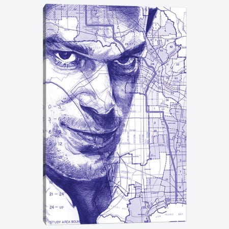 Dexter From Miami Canvas Print #KYW36} by Kyle Willis Canvas Art