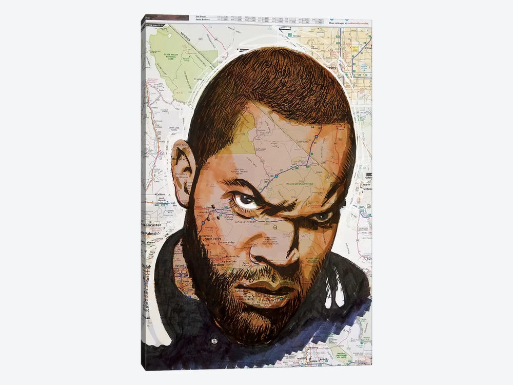 Ice Cube From California by Kyle Willis 1-piece Canvas Print