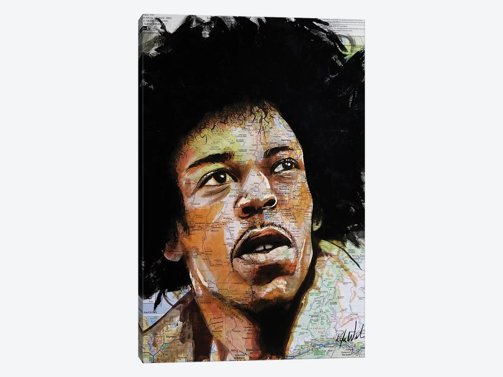Jimi From Seattle by Kyle Willis 1-piece Canvas Print