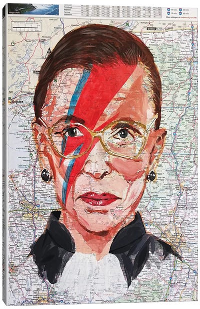 Ruth From New York Canvas Art Print - Kyle Willis
