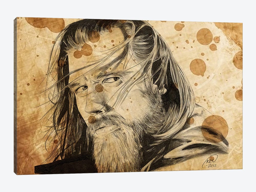 Sons Of Anarchy Opie Winston Oil Stained by Kyle Willis 1-piece Canvas Art Print