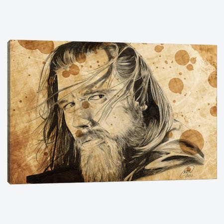 Sons Of Anarchy Opie Winston Oil Stained Canvas Print #KYW57} by Kyle Willis Canvas Art