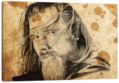 Sons Of Anarchy Opie Winston Oil Stained Canvas Art Print - Kyle Willis