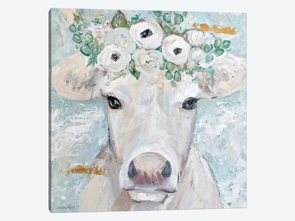 Annabelle The Cow by Mackenzie Kissell 1-piece Canvas Print