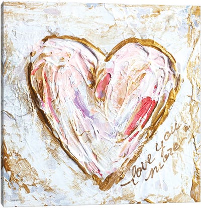 Love You More Heart II Canvas Art Print