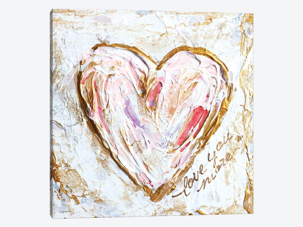 Love You More Heart II by Mackenzie Kissell 1-piece Art Print
