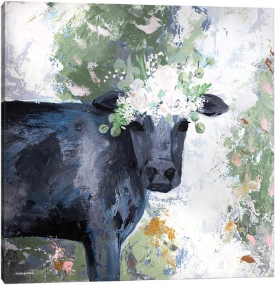 Mabel The Cow Canvas Art Print