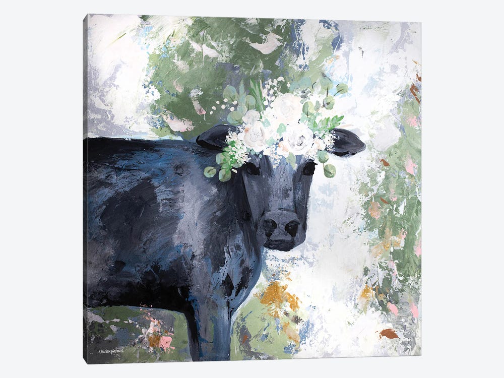 Mabel The Cow by Mackenzie Kissell 1-piece Canvas Art