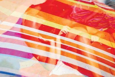 People Of The Painted Beach by Kenzo Ejiri multi panel art