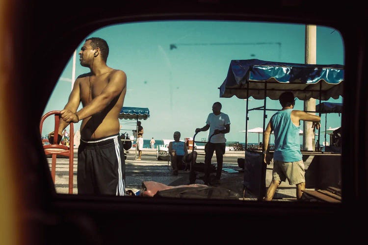 Ipanema Beach Taxi Frame III by Kenzo Ejiri wall art