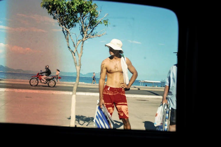 Ipanema Beach Taxi Frame IV by Kenzo Ejiri wall art