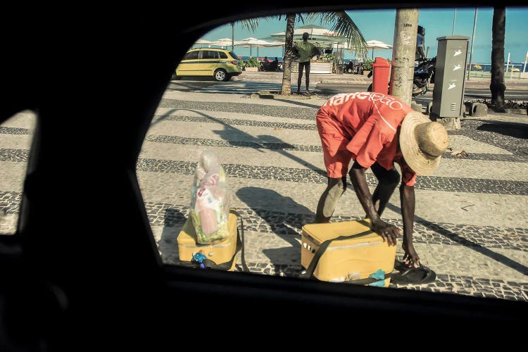 Ipanema Beach Taxi Frame V by Kenzo Ejiri wall art