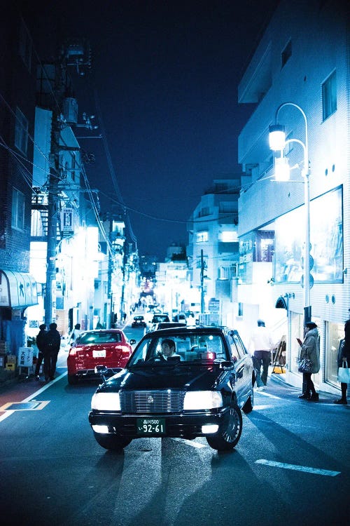 Blue Taxi Lights by Kenzo Ejiri wall art