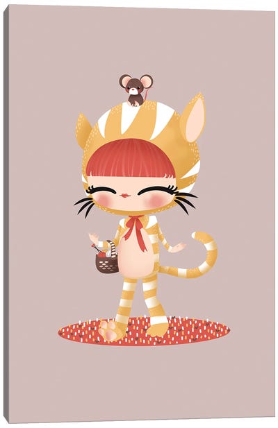Sweeties - Cat Canvas Art Print - Kanzilue