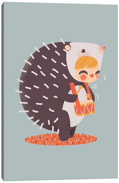 Sweeties - Hedgehog Canvas Art Print - Drums Art