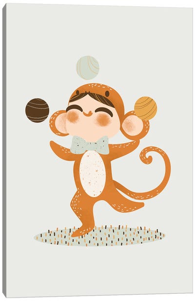 Sweeties - Monkey Canvas Art Print - Kanzilue