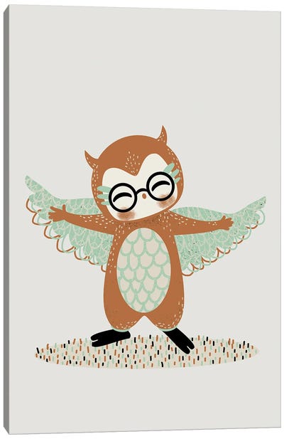 Sweeties - Owl Canvas Art Print - Kanzilue