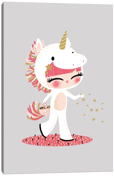 Sweeties - Unicorn Canvas Art Print - Kanzilue