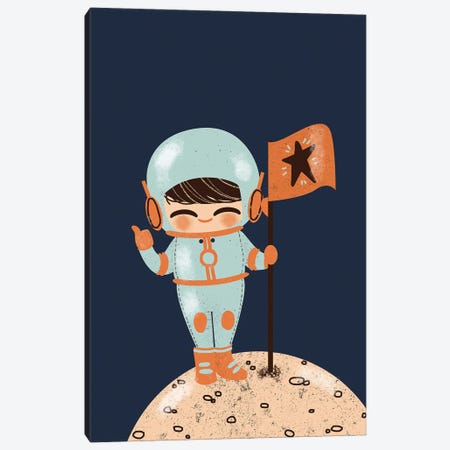 The Astronaut Canvas Print #KZL35} by Kanzilue Canvas Art Print