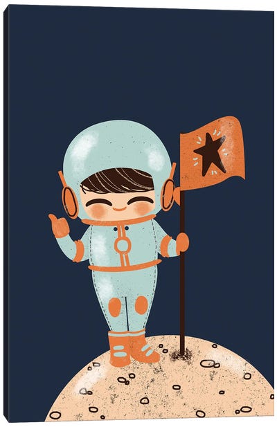 The Astronaut Canvas Art Print - Kanzilue
