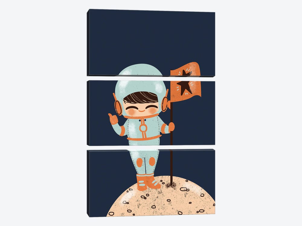 The Astronaut by Kanzilue 3-piece Art Print