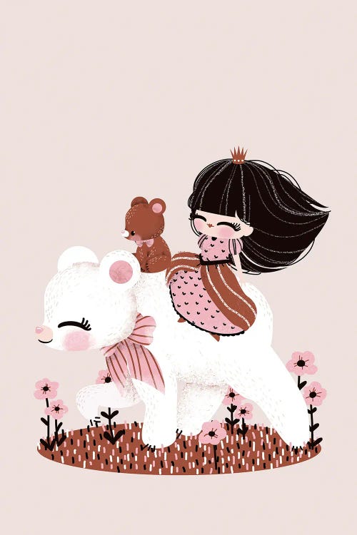 The Bear And The Princess by Kanzilue wall art