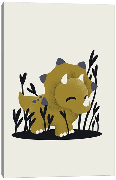 The Triceratops Canvas Art Print