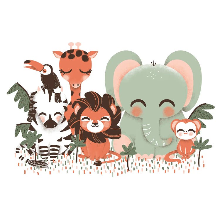 Cute Animals Of The Jungle